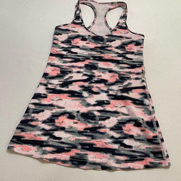 Lululemon Cool Racerback Pink Camo Tank Top Size Small Medium See Measurements - Picture 1 of 6